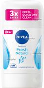 Dezodoranty i antyperspiranty dla kobiet - Nivea - Deodorant - Fresh Natural - Dezodorant w sztyfcie dla kobiet - 50 ml - miniaturka - grafika 1