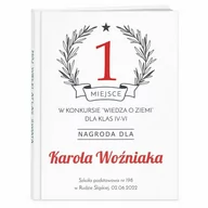 Atlasy i mapy - Atlas geograficzny z nadrukiem dla chłopca jako nagroda w konkursie - miniaturka - grafika 1