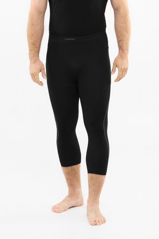 Getry termoaktywne męskie Viking Eiger 2.0 Pants 3/4 Bamboo 0908 czarno-szary XL