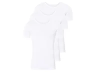 Piżamy męskie - LIVERGY® Podkoszulki męskie termoaktywne, 3 sztuki (Dekolt okrągły, 5/M, Biały) - miniaturka - grafika 1