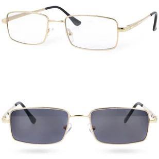 Okulary korekcyjne FOTOCHROMOWE plusy fotochromowe LumiVision GOLD +2,5 - Okulary korekcyjne, oprawki, szkła - miniaturka - grafika 1