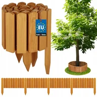 Ogrodzenia - OBRZEŻE PALISADA OGRODOWA 200X20 CM PŁOTEK PŁOT DREWNO OGRODOWY WBIJANY DĄB - miniaturka - grafika 1