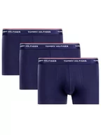 Majtki męskie - Tommy Hilfiger Komplet 3 par bokserek 3P Trunk 1U87903842 Granatowy - miniaturka - grafika 1