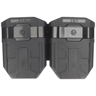 ESP - Podwójna ładownica karabinkowa AK-47/AK-74 - UBC-01 - Czarna - MH-MH-04-AK BK - Odzież taktyczna i umundurowanie - miniaturka - grafika 1