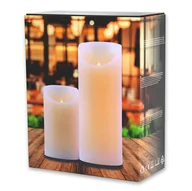 Świece - DecoKing DecoKing - Świeczki LED- Zestaw- Wosk Naturalny 12,5cm+20cm;7,5cm - miniaturka - grafika 1