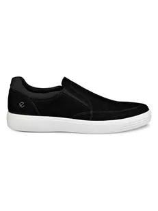 Ecco Skórzane slippersy "Classic" w kolorze czarnym - Półbuty męskie - miniaturka - grafika 1