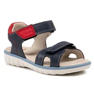 Sandały damskie - Clarks Sandały Roam Surf K 261580507 Navy Leather - miniaturka - grafika 1