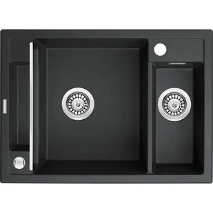 Deante Magnetic Zlewozmywak granitowy magnetyczny 1,5-komorowy bez ociekacza - grafit metalik ZRM_G503 ZRM G503 [16188003] - Zlewozmywaki - miniaturka - grafika 1