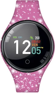 Techmade Freetime Glitter Style Ciemnoróżowy - Smartwatch - miniaturka - grafika 1