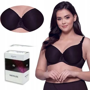 Biustonosz usztywniany Nipplex Anita czarny 85G - Biustonosze - miniaturka - grafika 1