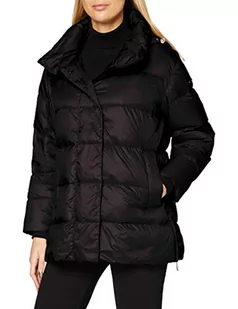 Geox W Tahina Mid Parka damska kurtka puchowa, czarny, 44 - Kurtki damskie - miniaturka - grafika 1