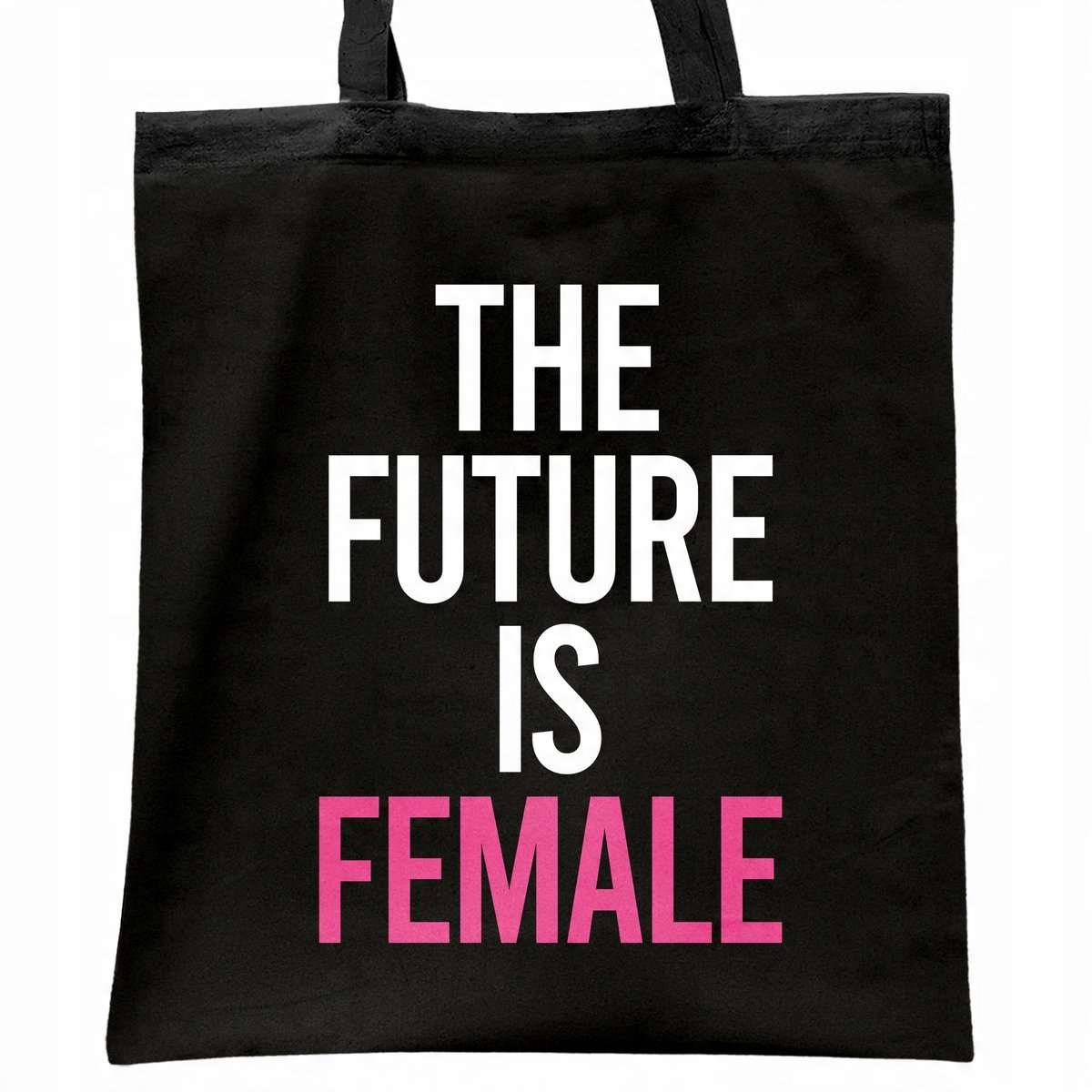 Torba bawełniana czarna na zakupy The Future Is Female