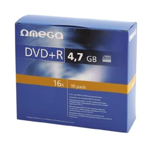 Płyta DVD+R 4,7gb x16 OMEGA slim case 1szt -omd16s+- - Nośniki danych - miniaturka - grafika 1