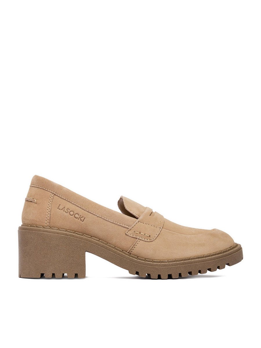 Lasocki Loafersy Damskie Beżowy Lasocki-CEO-WB-RONA-33 Beżowy