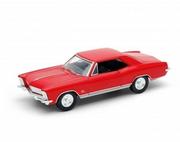 Samochody i pojazdy dla dzieci - Welly 1:34 Buick 1965 Riviera Gran Sport - czerwony - miniaturka - grafika 1