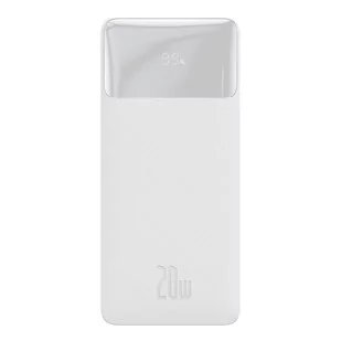 Baseus Bipow powerbank z szybkim ładowaniem 10000mAh 20W biały Overseas Edition + kabel USB-A - Micro USB 0.25m biały PPBD050502 - Powerbanki - miniaturka - grafika 1