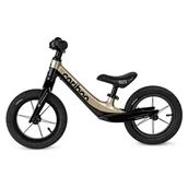 Rowerki biegowe - ﻿Rowerek biegowy Cariboo Magnesium Air Czarno-Złoty, pompowane koła - miniaturka - grafika 1