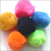 Dekoratorstwo - Pompony dekoracyjne 38mm Kolorowe - miniaturka - grafika 1