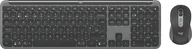 Zestawy myszka + klawiatura - Logitech MK950 Signature for Business klawiatura Dołączona myszka Biuro RF Wireless + Bluetooth QWERTY British English Grafitowy 920-012511 - miniaturka - grafika 1