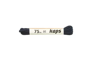 KAPS sznurowadła 75 cm 09_075_100_0057 granatowy, sznurowadła bawełniane, okrągłe, cienkie - Kaps - Akcesoria obuwnicze - miniaturka - grafika 1
