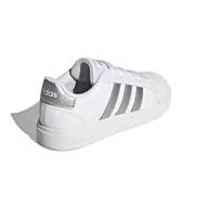 Buty dla dziewczynek - adidas Trampki dziecięce unisex Grand Court 2.0 K, Ftwr biały matowy srebrny matowy, 34 EU - miniaturka - grafika 1