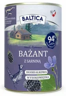 Mokra karma dla psów - BALTICA SMAKI REGIONÓW Bażant z sarniną - puszka 400g - miniaturka - grafika 1