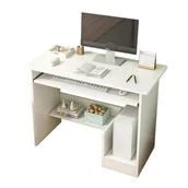 Biurka - Biurko Komputerowe Stolik Białe Młodzieżowe Nowoczesne Z Szufladą Półkami - miniaturka - grafika 1