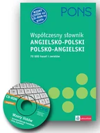 Książki do nauki języka angielskiego - Pons. Współczesny słownik angielsko-polski, polsko-angielski + CD - miniaturka - grafika 1