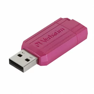 Verbatim USB flash disk, USB 2.0, 128GB, Store,N,Go PinStripe, różowy, 49460, do archiwizacji danych - Pendrive - miniaturka - grafika 2