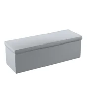 Pufy i podnóżki - Dekoria.pl Dekoria.pl Skrzynia tapicerowana ciemno szary welwet 120 × 40 × 40 cm Ingrid 526-705-42 - miniaturka - grafika 1
