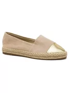 Espadryle damskie - Foreverfolie Espadryle w kolorze beżowym - miniaturka - grafika 1