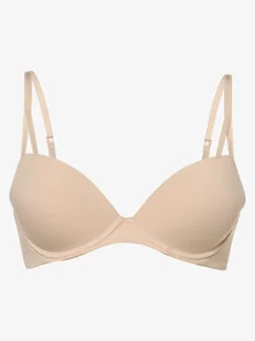 Calvin Klein Damski biustonosz z fiszbinami Kobiety Sztuczne włókno beżowy|różowy jednolity, 75C - Biustonosze - miniaturka - grafika 1