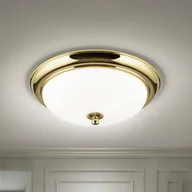 Lampy sufitowe - ORION Lampa sufitowa Empire, Ø 35,5 cm, złota, matowe opalowe szkło - miniaturka - grafika 1