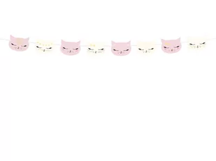 PartyDeco Girlanda "Kotek", 140 cm GL11 - Dekoracje sali - miniaturka - grafika 1