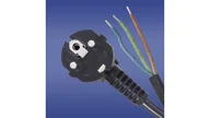 Listwy zasilające - elektro-plast opatÓwek Przewód przyłączeniowy W-3 3x1,5 mm2 czarny z wtyczką kątową 5m 51.940 - miniaturka - grafika 1