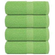 Ręczniki - vidaXL Ręczniczki, 4 szt, zielone, 30x30 cm, 360 g/m2, bawełna 100% - miniaturka - grafika 1