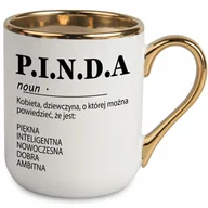Kubki - KUBEK BIAŁY PREZENT DLA KOLEŻANKI ŻONY PRZYJCIÓŁKI KOCHANKI P.I.N.D.A WZORY - miniaturka - grafika 1
