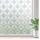 Okleiny - Folia okienna, folia okienna, dekoracja ścienna, statyczny kwiat w kształcie muszli, 50 x 200 cm - miniaturka - grafika 1