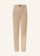 Legginsy - Arma Skórzane Legginsy beige - miniaturka - grafika 1