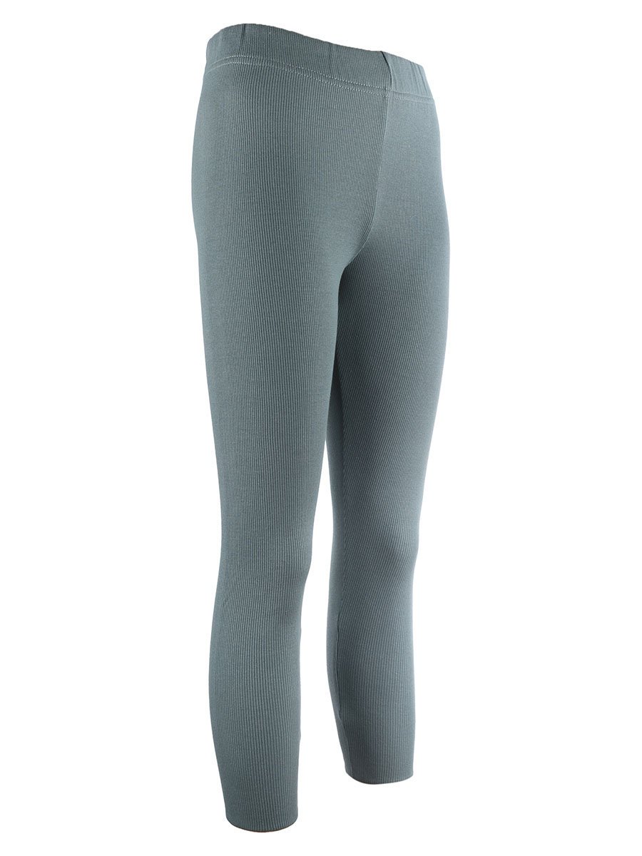 Dziewczęce legginsy prążkowane oliwkowe Tup Tup r.140