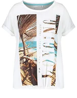 Koszulki i topy damskie - Samoon T-shirt damski, Wzór w kolorze białym, 48 - miniaturka - grafika 1