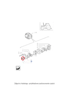 NEW HOLLAND CASE Uszczelka pompy CNH 5147372 5147372 - Części i akcesoria do maszyn rolniczych - miniaturka - grafika 1