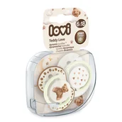 Smoczki uspokajające - Lovi, smoczek uspokajający, 6-18 miesięcy, silikonowy, dynamiczny, Teddy Love, 2 sztuki - miniaturka - grafika 1