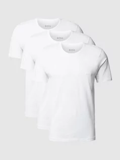Koszulki męskie - T-shirt z wyhaftowanym logo, w zestawie 3 szt., model ‘Classic’ - grafika 1
