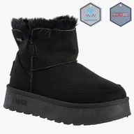 Botki damskie - Botki Damskie BIG STAR Czarne Śniegowce Za kostkę Buty Ocieplane SS274116 Czarny 39 - miniaturka - grafika 1