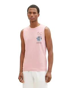 TOM TAILOR Męski 1036399 tank top, 11055-Morning Pink, XXL, 11055 – Morning Pink, XXL - Koszulki męskie - miniaturka - grafika 1