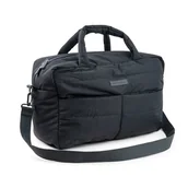 Torby i organizery dla mam - Done By Deer Torba Do Wózka Z Przewijakiem Pikowana Black - miniaturka - grafika 1