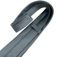 Krawaty i muchy męskie - Elegancki krawat męski klasyczny szary gładki lekko błyszczący modny - miniaturka - grafika 1