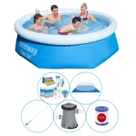 Baseny ogrodowe - Zestaw basenowy - Bestway Fast Set 244x66 cm Rund - miniaturka - grafika 1