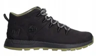 Botki męskie - 46 Buty męskie skórzane czarne Timberland Sneakersy Mid Lace TB0A6DQDELK - miniaturka - grafika 1